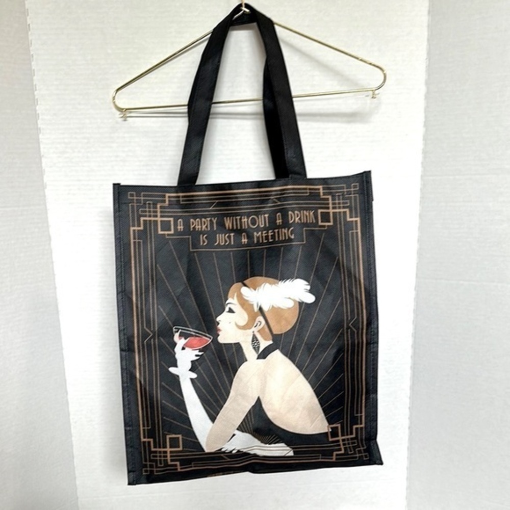 The Mob Museum Las Vegas a party without a drink Black recycled Tote Bag
